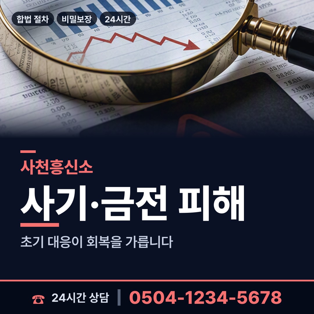 사천 용현면 흥신소의뢰 상담 안내